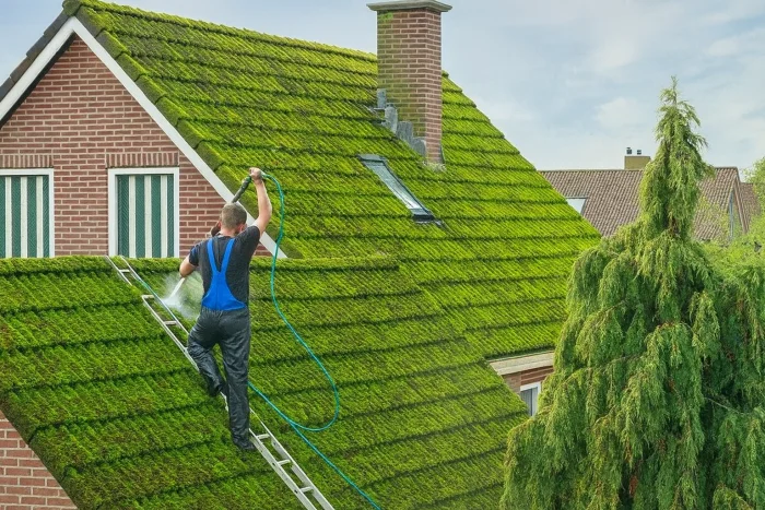Démoussage de toiture et entretien des gouttières à Nyon 1260